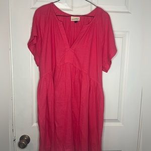 Hot Pink dress WITH POCKETS - XL